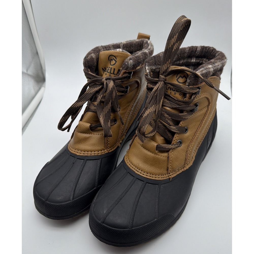 Magellan Outdoors Boys Brown Black Waterproof Shell Duck Boots Size 6 Hunting